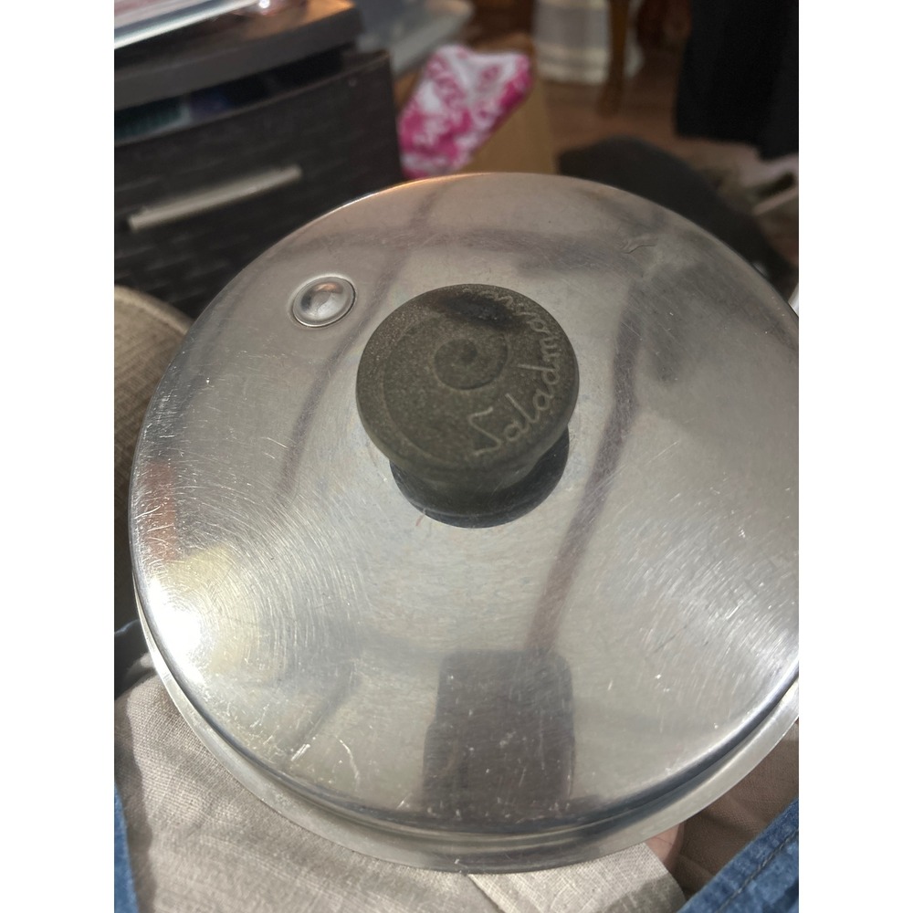 Saladmaster Stainless Steel Replacement Lid with Steam Vent 7.5 Inch Silver